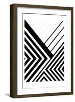 BW Geo Lines 3-Urban Epiphany-Framed Art Print