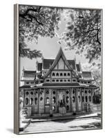 BW Infrared Photo Hua Hin Train Station Thailand-Nelson Charette-Framed Photographic Print