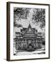 BW Infrared Photo Hua Hin Train Station Thailand-Nelson Charette-Framed Photographic Print