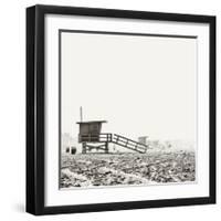 BW Lifeguard-Myan Soffia-Framed Art Print