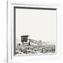 BW Lifeguard-Myan Soffia-Framed Art Print