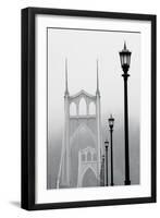 BW Light on the Bridge III-Erin Berzel-Framed Premium Photographic Print