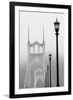 BW Light on the Bridge III-Erin Berzel-Framed Photographic Print