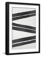 BW Minimalist Zig Zag 1-Lula Bijoux-Framed Art Print