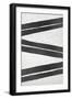 BW Minimalist Zig Zag 1-Lula Bijoux-Framed Art Print