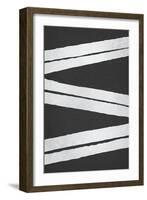 BW Minimalist Zig Zag 2-Lula Bijoux-Framed Art Print