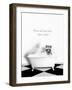 BW Raccoon Bath-Leah Straatsma-Framed Art Print