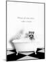 BW Raccoon Bath-Leah Straatsma-Mounted Art Print