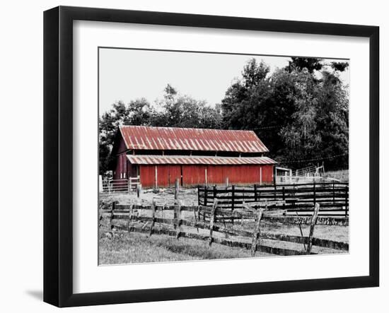 BW Rustic Barn-Gail Peck-Framed Art Print