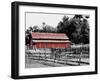 BW Rustic Barn-Gail Peck-Framed Art Print