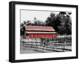 BW Rustic Barn-Gail Peck-Framed Art Print