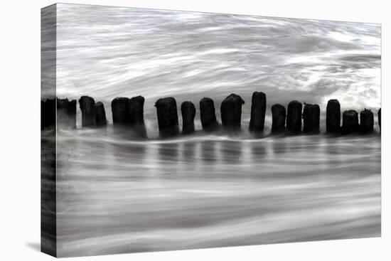 BW Seascape 005-Tom Quartermaine-Stretched Canvas