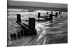 BW Seascape 006-Tom Quartermaine-Stretched Canvas