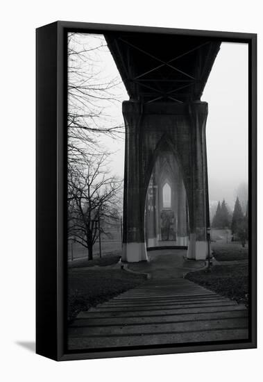 BW St. Johns Arches VI-Erin Berzel-Framed Stretched Canvas