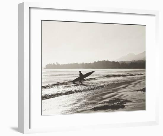 BW Surfer No. 3-Myan Soffia-Framed Art Print