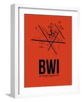 BWI Baltimore Airport Orange-NaxArt-Framed Art Print