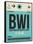 BWI Baltimore Luggage Tag 1-NaxArt-Framed Stretched Canvas