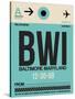 BWI Baltimore Luggage Tag 1-NaxArt-Stretched Canvas