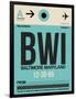 BWI Baltimore Luggage Tag 1-NaxArt-Framed Art Print