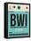 BWI Baltimore Luggage Tag 1-NaxArt-Framed Stretched Canvas