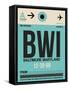 BWI Baltimore Luggage Tag 1-NaxArt-Framed Stretched Canvas