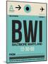 BWI Baltimore Luggage Tag 1-NaxArt-Mounted Art Print