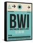 BWI Baltimore Luggage Tag 1-NaxArt-Framed Stretched Canvas