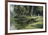 By a Pond, 1880-Vasily Perov-Framed Giclee Print