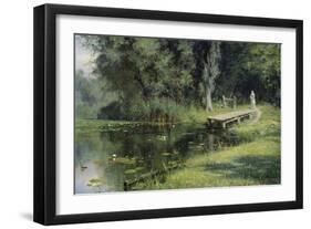 By a Pond, 1880-Vasily Perov-Framed Giclee Print