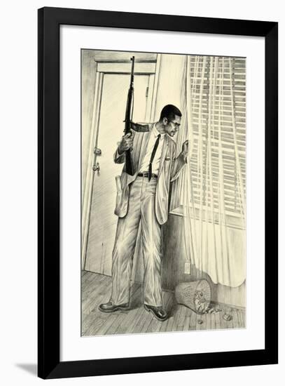By Any Means Necessary Memorial-Mr^ Bing-Framed Art Print