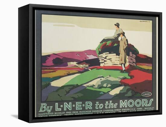 By L.N.E.R. to the Moors Poster-Tom Grainger-Framed Stretched Canvas