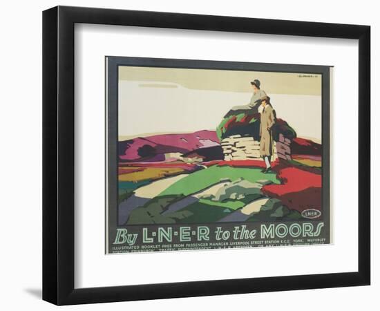 By L.N.E.R. to the Moors Poster-Tom Grainger-Framed Premium Giclee Print