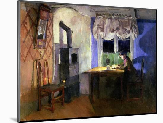 By Lamplight, 1890-Harriet Backer-Mounted Giclee Print