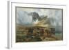 By Loch Treachlan, Glencoe, Morning Mists, 1907 (Oil on Canvas)-Louis Bosworth Hurt-Framed Giclee Print