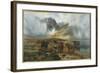 By Loch Treachlan, Glencoe, Morning Mists, 1907 (Oil on Canvas)-Louis Bosworth Hurt-Framed Giclee Print