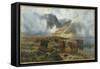 By Loch Treachlan, Glencoe, Morning Mists, 1907 (Oil on Canvas)-Louis Bosworth Hurt-Framed Stretched Canvas