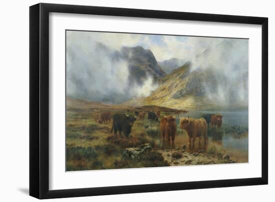 By Loch Treachlan, Glencoe, Morning Mists, 1907-Louis Bosworth Hurt-Framed Giclee Print