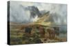 By Loch Treachlan, Glencoe, Morning Mists, 1907-Louis Bosworth Hurt-Stretched Canvas