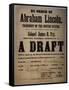 By Order of Abraham Lincoln... a Draft (Draft for 110 Men, Dedham, Mass.), 13th July 1863-null-Framed Stretched Canvas