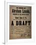 By Order of Abraham Lincoln... a Draft (Draft for 110 Men, Dedham, Mass.), 13th July 1863-null-Framed Giclee Print