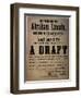 By Order of Abraham Lincoln... a Draft (Draft for 110 Men, Dedham, Mass.), 13th July 1863-null-Framed Giclee Print