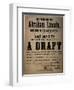 By Order of Abraham Lincoln... a Draft (Draft for 110 Men, Dedham, Mass.), 13th July 1863-null-Framed Giclee Print