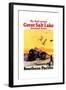 By Rail Across The Greal Salt Lake, Overland Route.-Maurice Logan-Framed Art Print