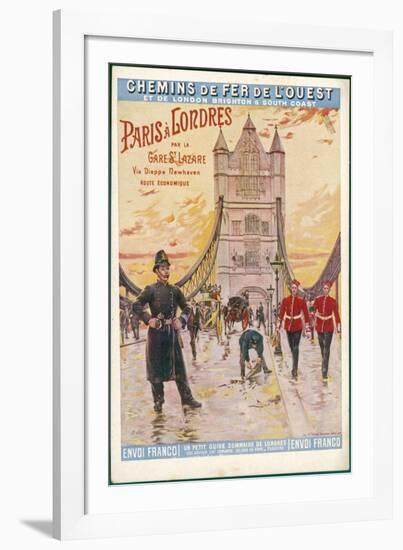 By Rail and Sea from Paris to Brighton or London-H. Gee-Framed Photographic Print