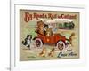 By Road and Rail in Catland, 20Th-Louis Wain-Framed Giclee Print