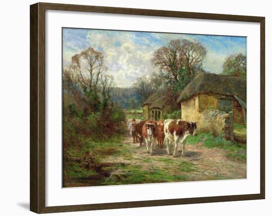 By the Barn-Charles James Adams-Framed Giclee Print