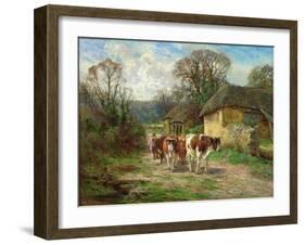 By the Barn-Charles James Adams-Framed Giclee Print