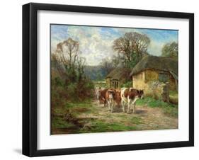 By the Barn-Charles James Adams-Framed Giclee Print