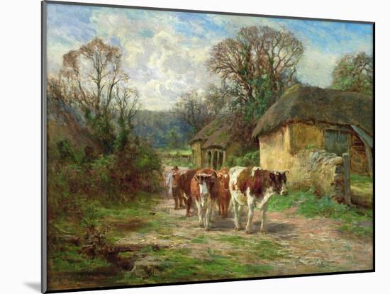 By the Barn-Charles James Adams-Mounted Giclee Print