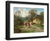 By the Barn-Charles James Adams-Framed Giclee Print